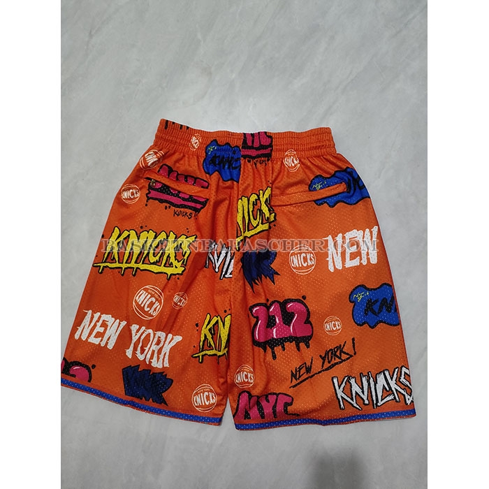 Short New York Knicks Slap Sticker 2024 Orange